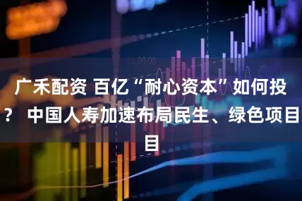 广禾配资 百亿“耐心资本”如何投？ 中国人寿加速布局民生、绿色项目