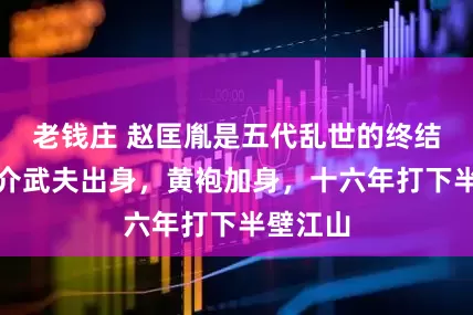 老钱庄 赵匡胤是五代乱世的终结者。一介武夫出身，黄袍加身，十六年打下半壁江山